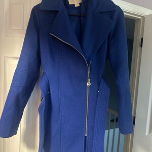 Elegant Blue Women's Coat